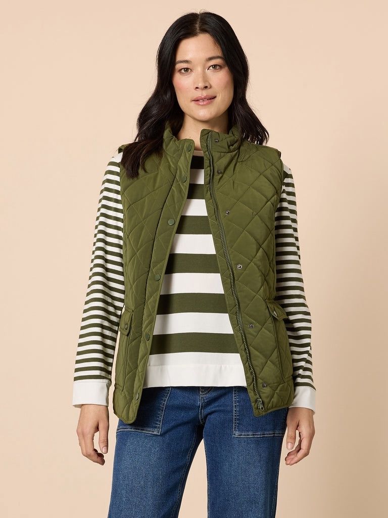 Gordon Smith | Hampton Quilted Vest | Khaki