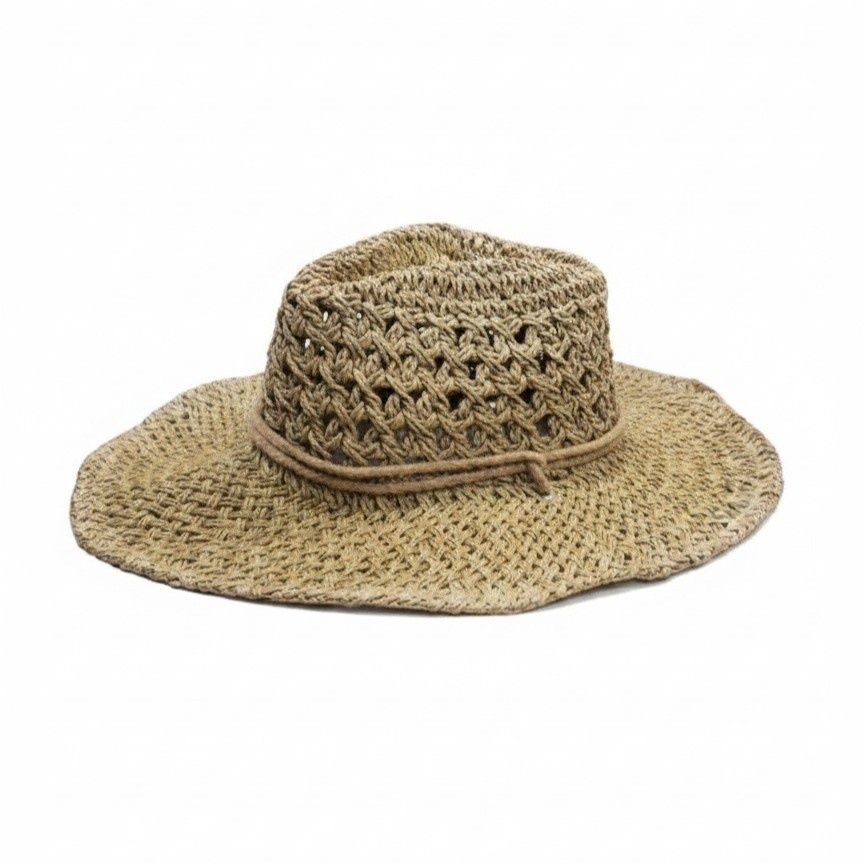 Kate Cotton | Cowboy Style Beach Hat | Natural