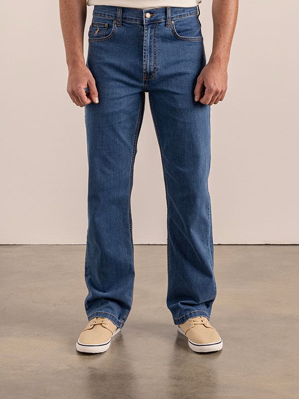 Polo | Paul Relaxed Leg Jeans | Stone Wash, Size: 28W|32L