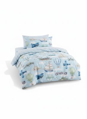 Linen House | Jetset Journey Duvet Cover | Blue
