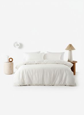 Linen House | Monroe | Duvet Cotton Cover Set | White