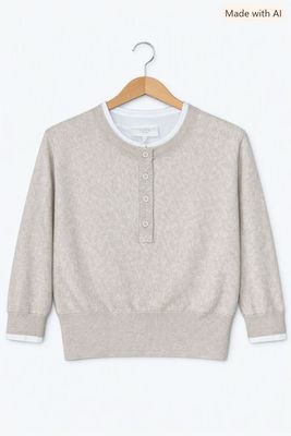 YAYA | Batwing Sweater | Heather Grey Melange
