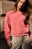 YAYA | Teddy Sweatshirt | Rose Red Melange