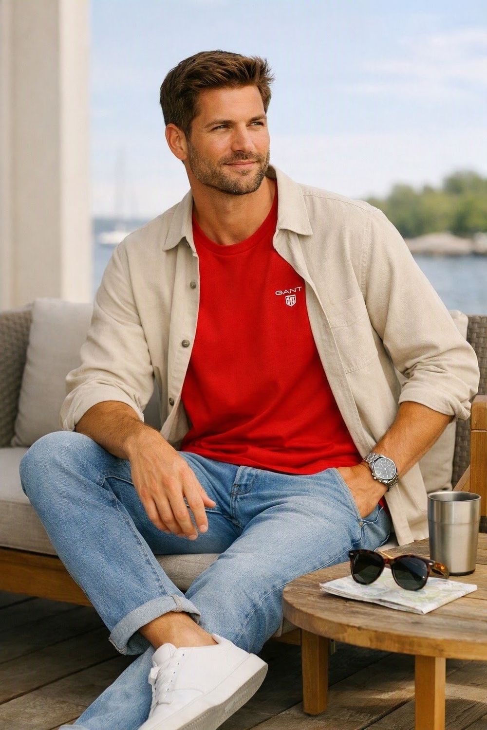 Gant | Original Shield SS T-shirt | Red