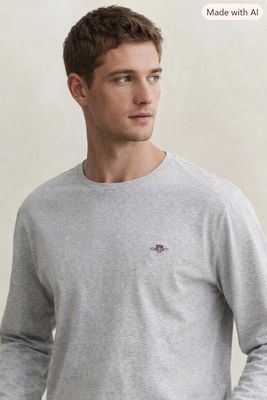 Gant | Original Long Sleeve T-shirt | Grey