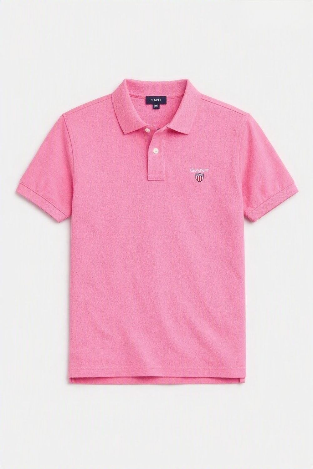 Gant | Regular Shield Short Sleeve Pique | Bubblegum