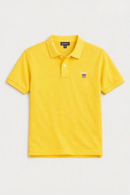 Gant | Regular Shield Short Sleeve Pique | Yellow