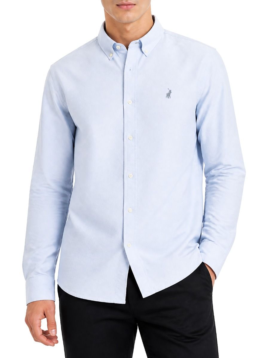 Polo | Classic Oxford Long Sleeve Shirt | Light Blue