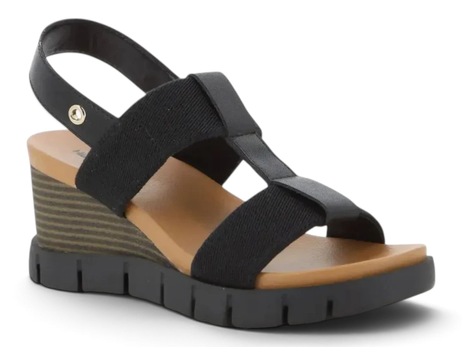 Hush Puppies | Nyx Leather Wedge | Black
