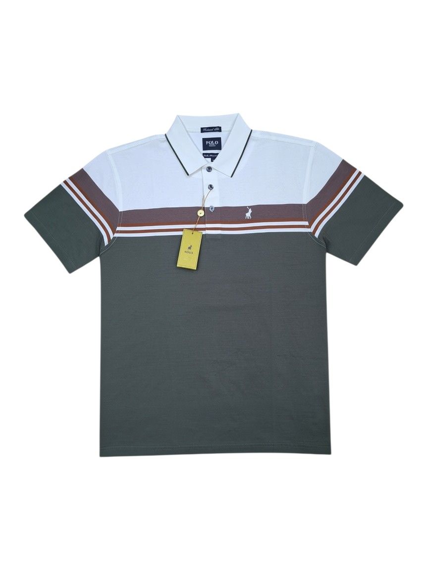 Polo | Print Double Mercerised Golfer | Green