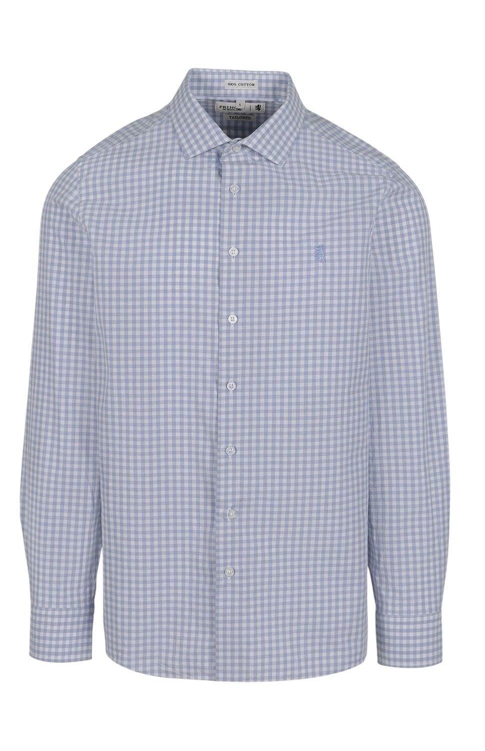 Pringle | Andy Tailored Long Sleeve Shirt | Mid Blue