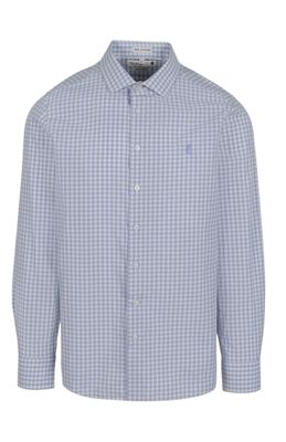 Pringle | Andy Tailored Long Sleeve Shirt | Mid Blue