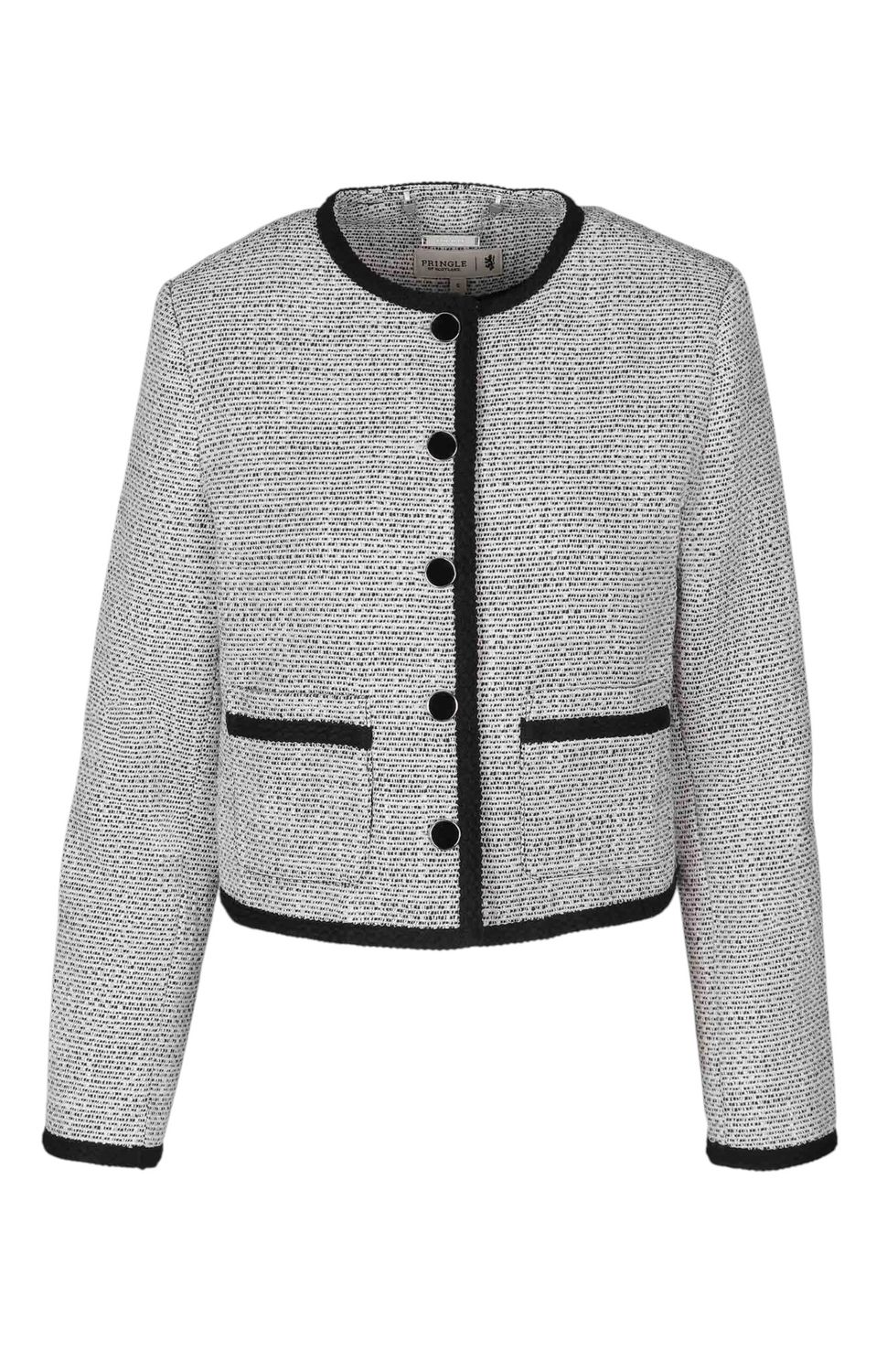 Pringle | Lexi Tweed Jacket | Black &amp; White