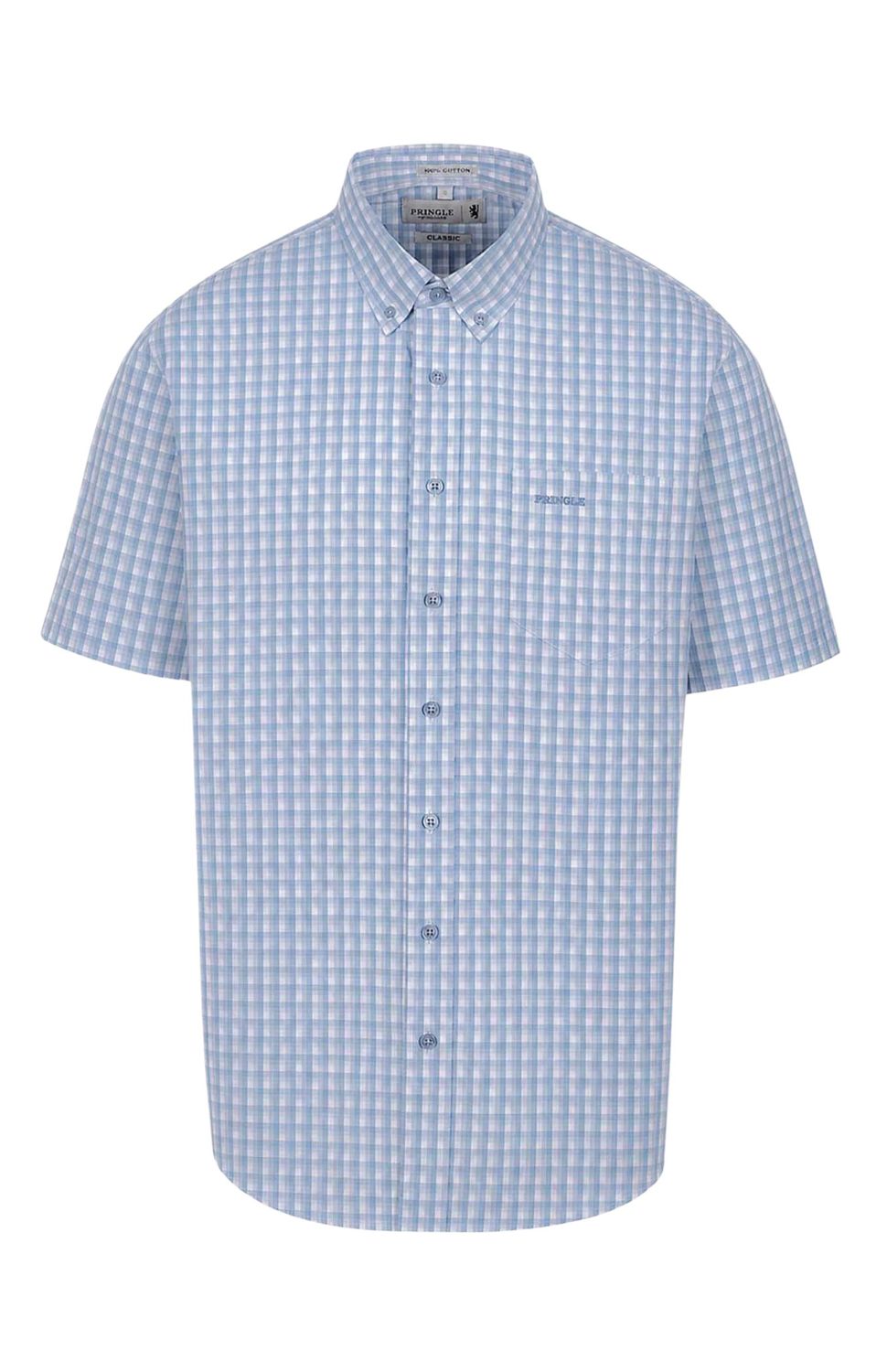 Pringle | Jason Classic Short Sleeve Shirt | Blue