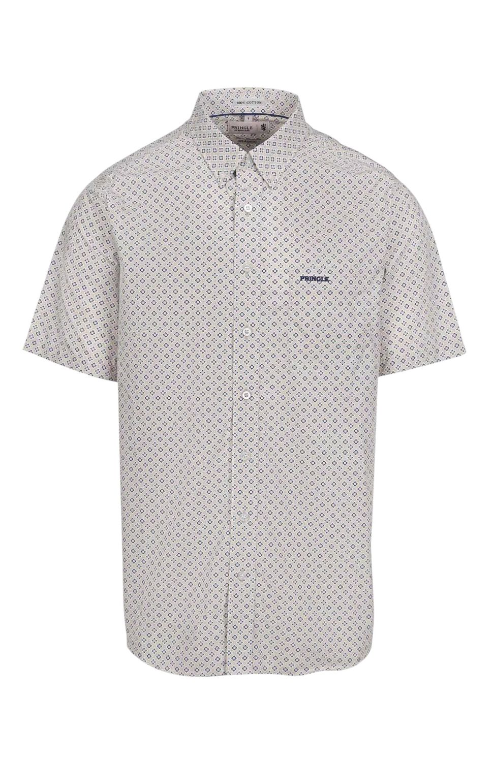 Pringle | Wesley Classic Short Sleeve Shirt | Stone