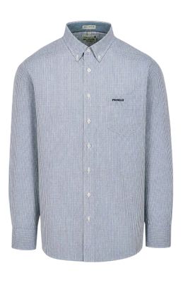 Pringle | David Classic Long Sleeve Shirt | Blue