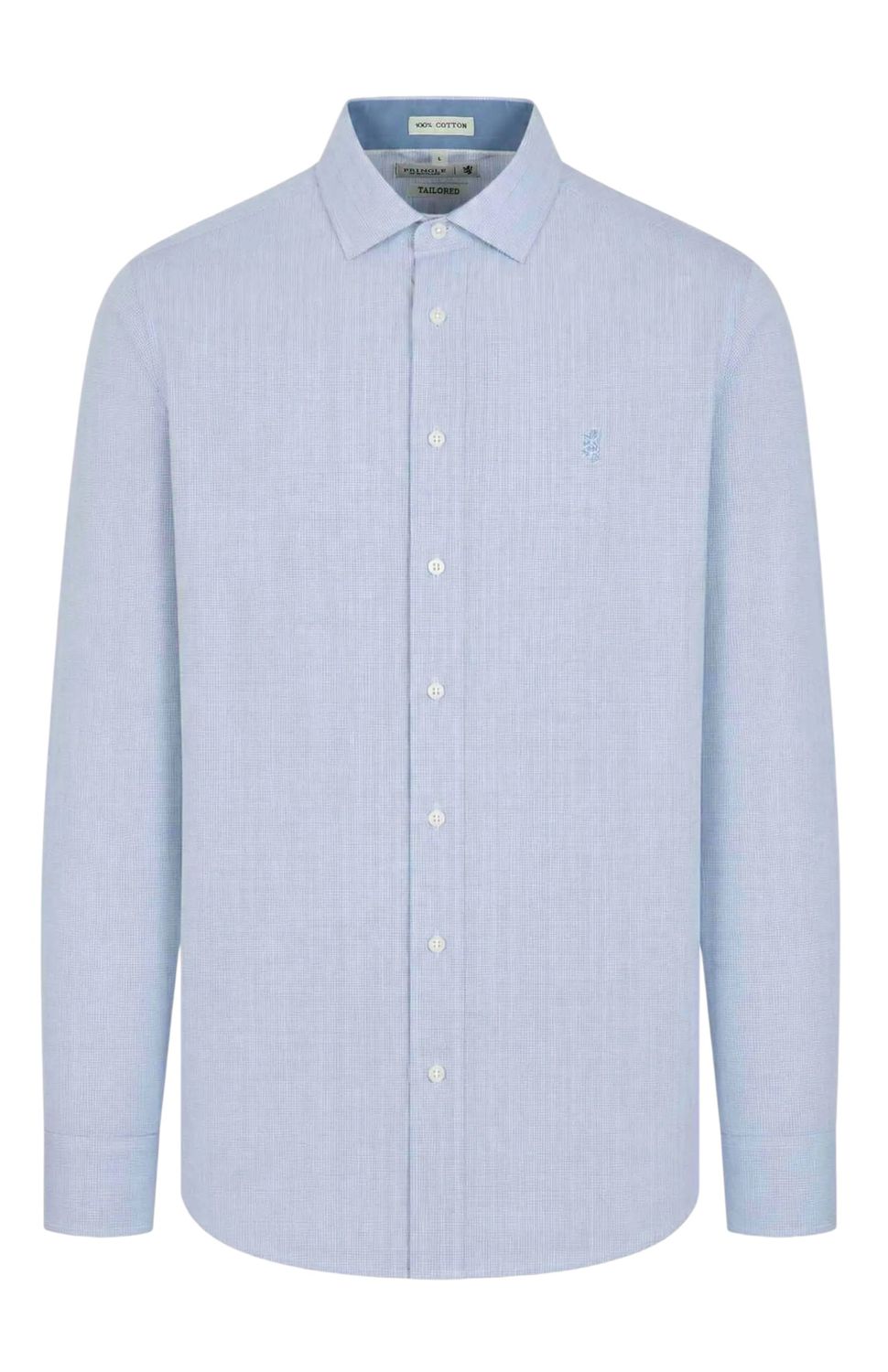 Pringle | Ryan Tailored Long Sleeve Shirt | Blue