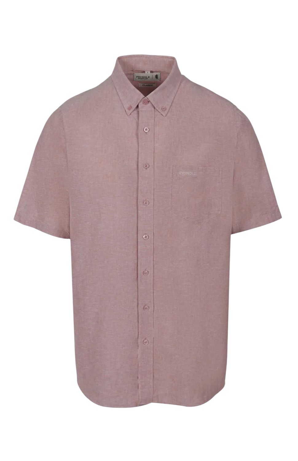 Pringle | Barry Classic Short Sleeve Shirt | Dusty Pink