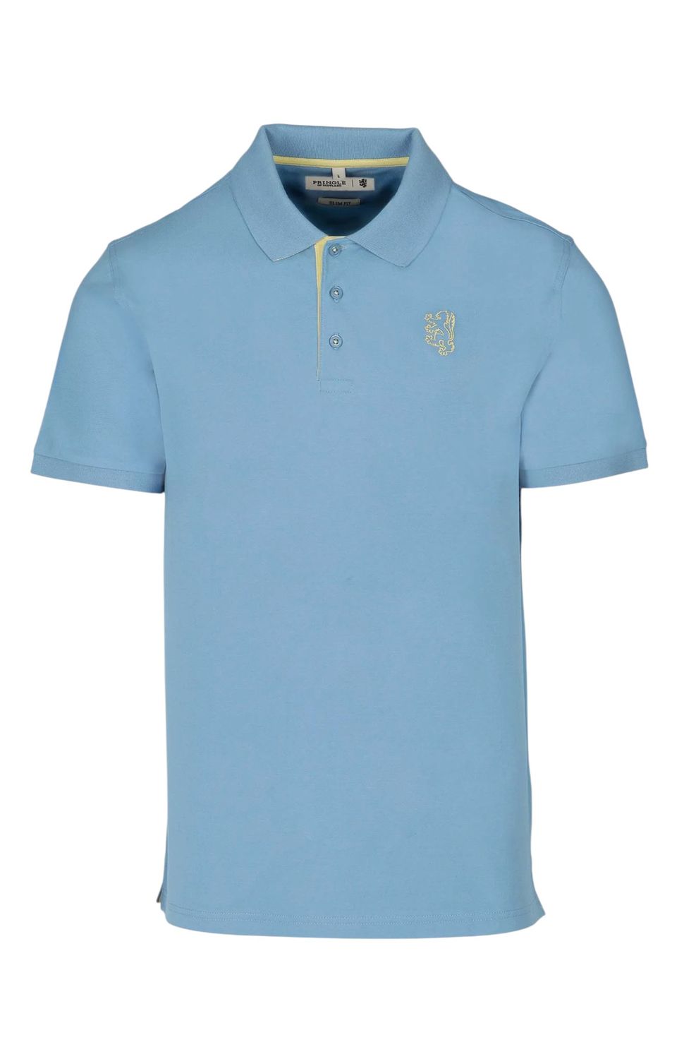 Pringle | Aiden Slim Fit Pique Golfer | Light Blue