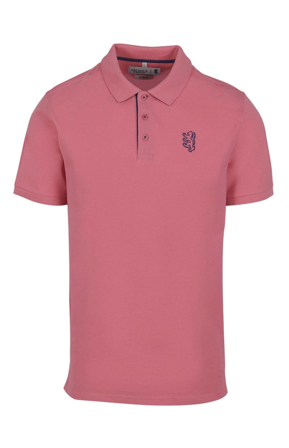 Pringle | Aiden Slim Fit Pique Golfer | Pink