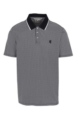 Pringle | Joel Printed Mercerised Golfer | Black