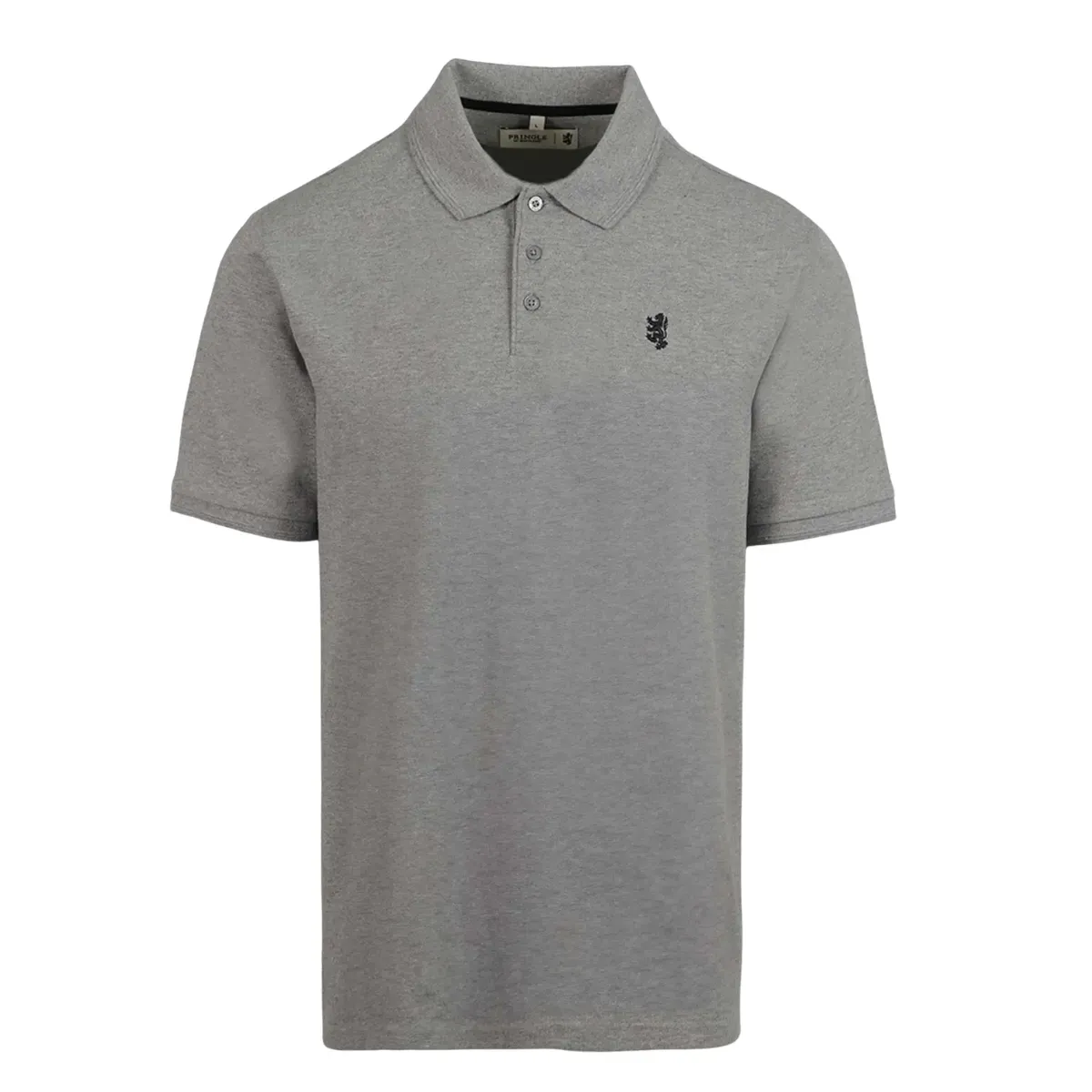 Pringle | Adam Pique Golfer | Grey Melange