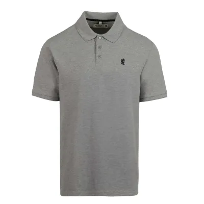 Pringle | Adam Pique Golfer | Grey Melange