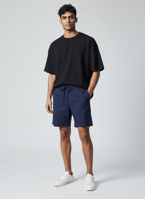 Polo | Peached Elasticated Waistband Shorts | Navy