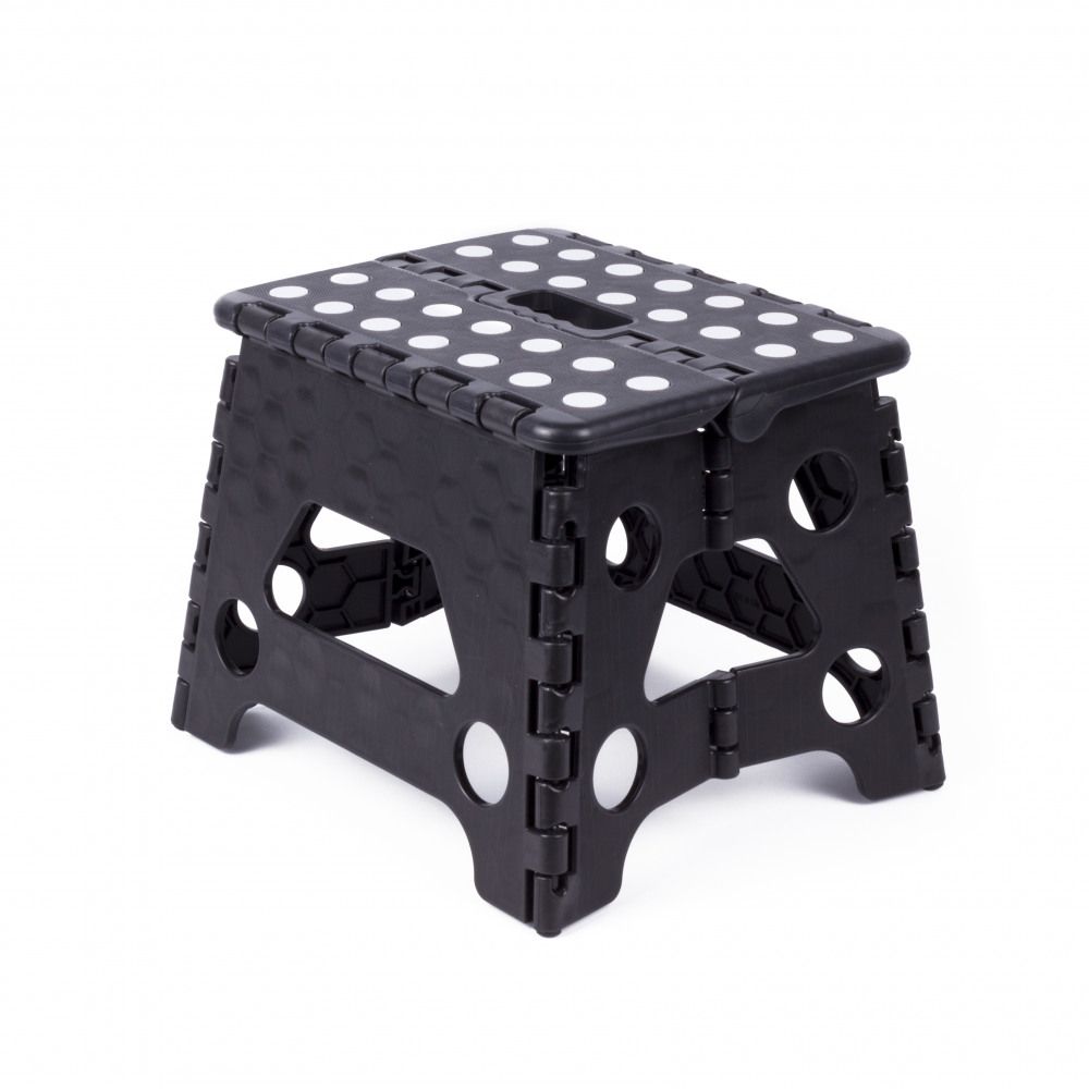 Faltenhocker schwar/weiß klein 80kg