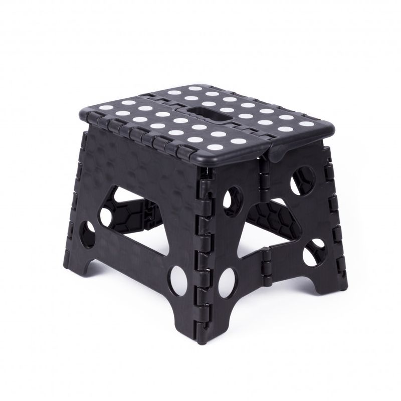 Faltenhocker schwar/weiß klein 80kg