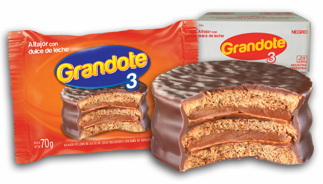 GRANDOTE 3 ALFAJOR NEGRO - CJ 24 X 70 GRS. PRECIO UNITARIO ALFAJOR $259