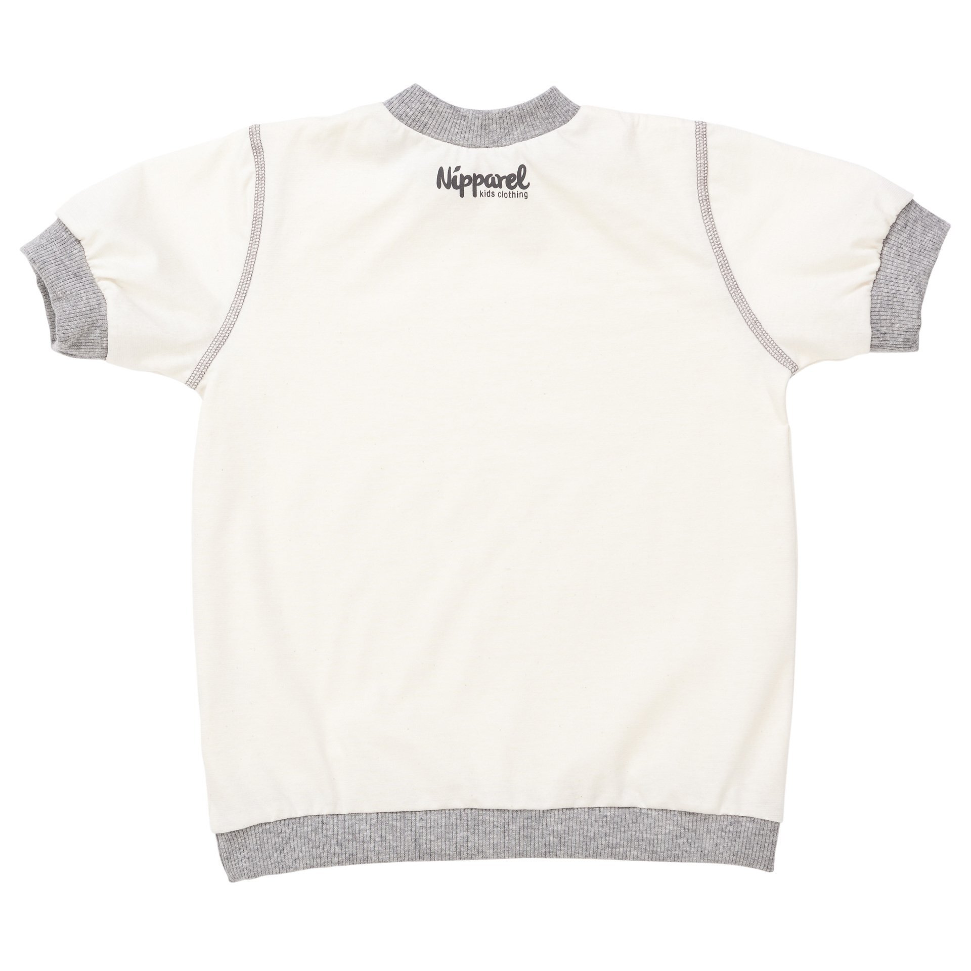 Baby T-Shirt Kurzarm Weiß - Nipparel