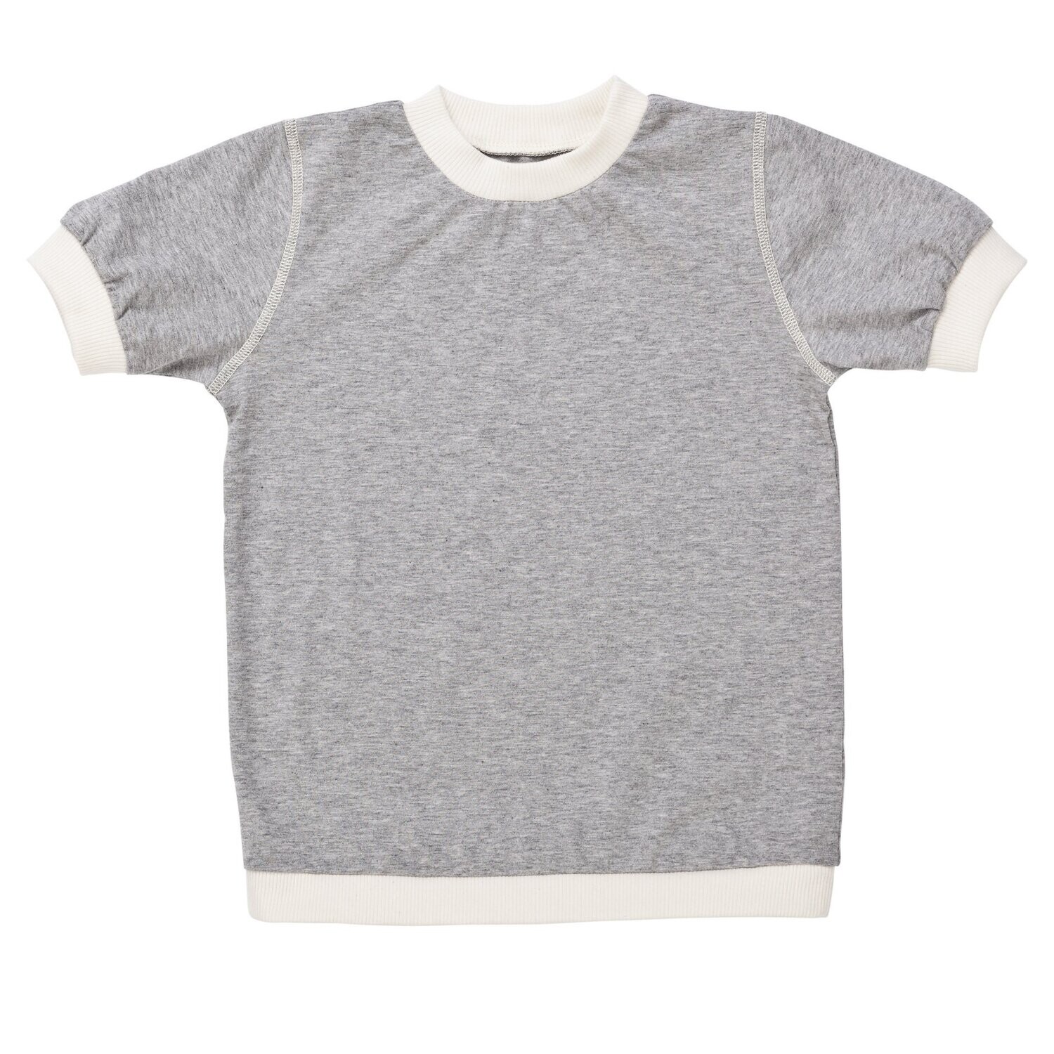 Kids T-Shirt Short Sleeve Grey - Nipparel