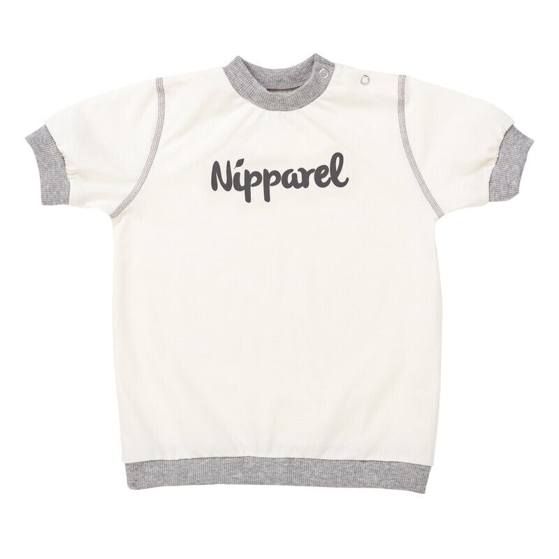 Baby T-Shirt Logo Short Sleeve White - Nipparel