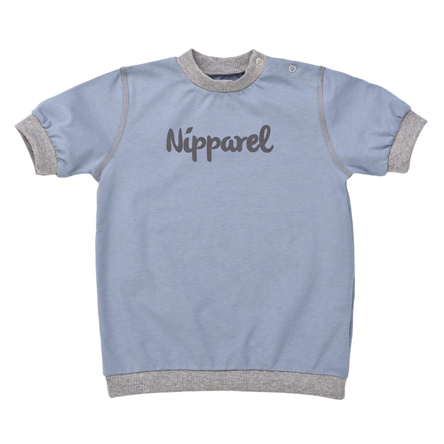 Baby T-Shirt Logo Short Sleeve Blue - Nipparel