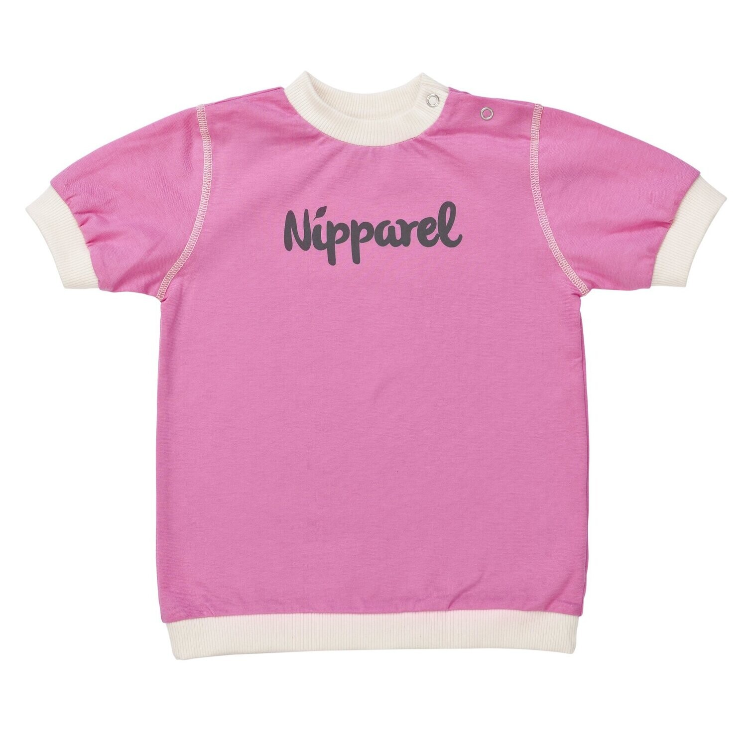 Baby T-Shirt Logo Short Sleeve Pink - Nipparel