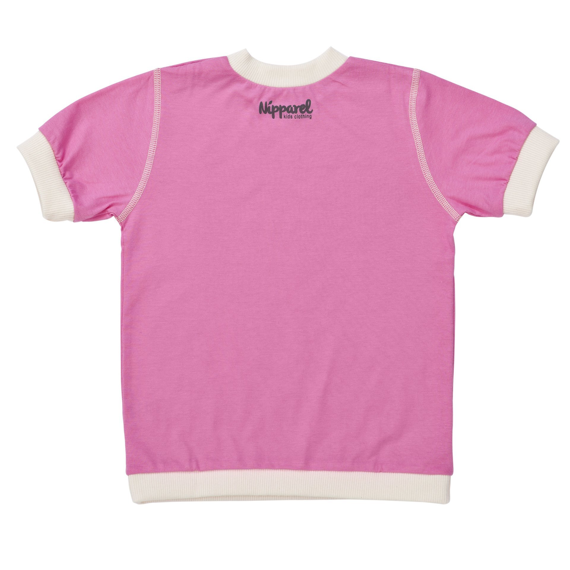 Baby T-Shirt Logo Kurzarm Rosa - Nipparel