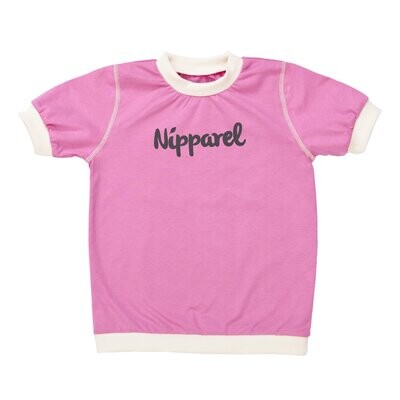 Kids T-Shirt Logo Short Sleeve Pink - Nipparel