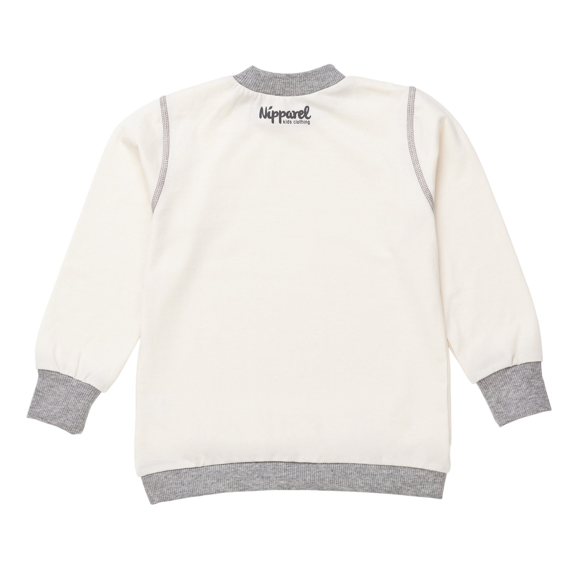 Baby T-Shirt Langarm aus Bio-Baumwolle in Weiß mit Rundhals und Druckknöpfen – weich & schlicht – V…