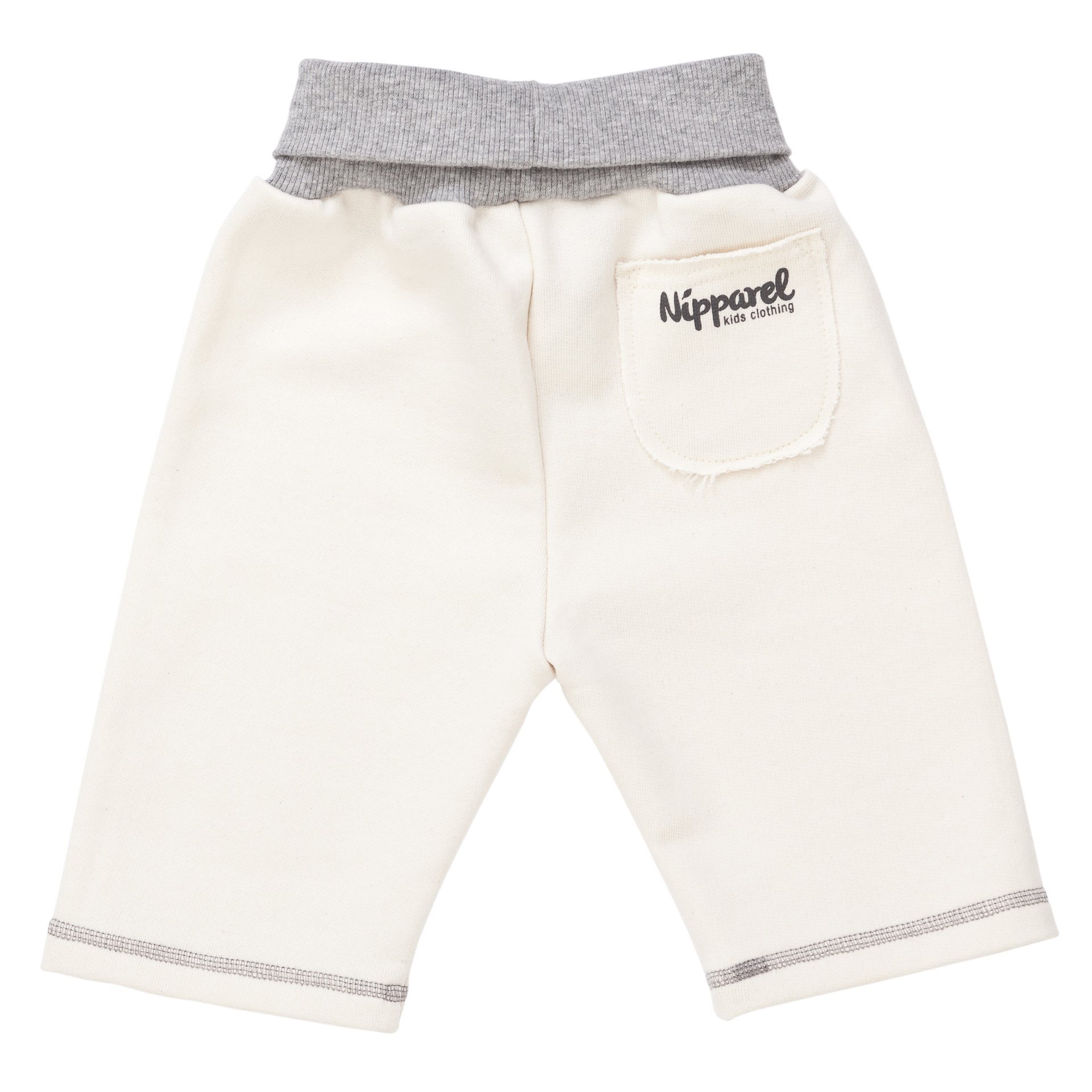 Kurze Babyhose aus Bio-Baumwolle in WEiß mit extrabreitem Bund – weich & bequem für warme Tage – Vo…