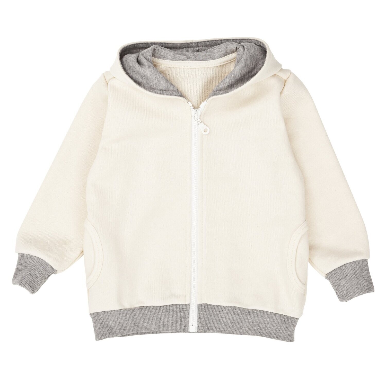 Baby Hoodie Jacket White - Nipparel