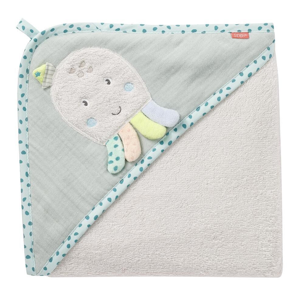 Hooded bath towel octopus - Fehn