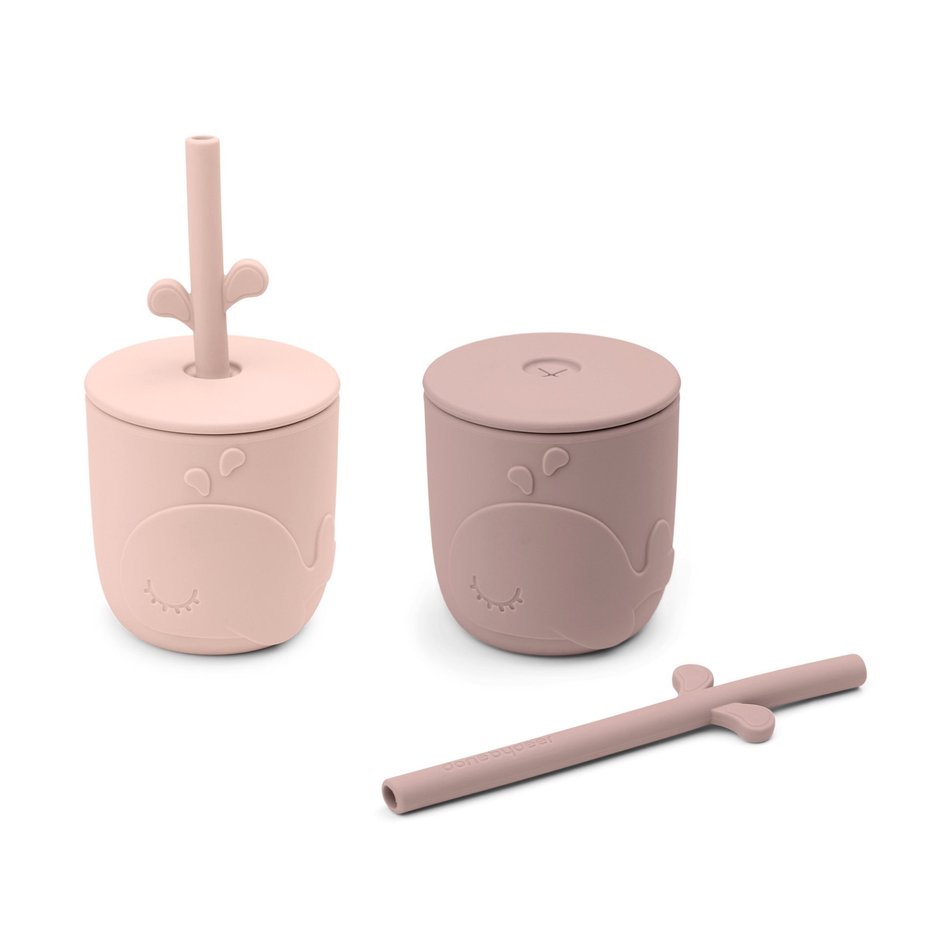 Trinkhalmbecher 2er-Pack Wal Rosa - Done by Deer