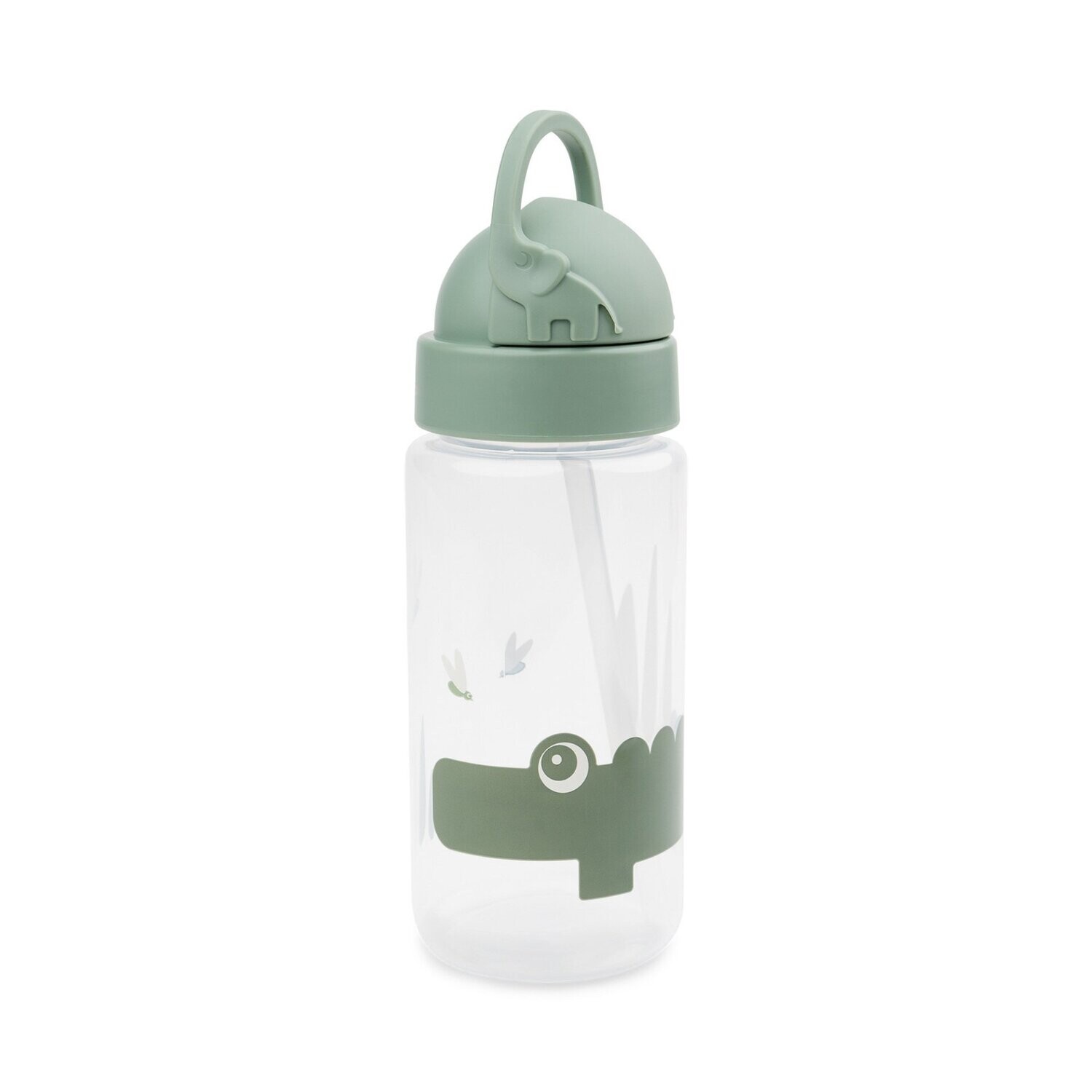 Straw Bottle Crocodile Green - Done by Deer