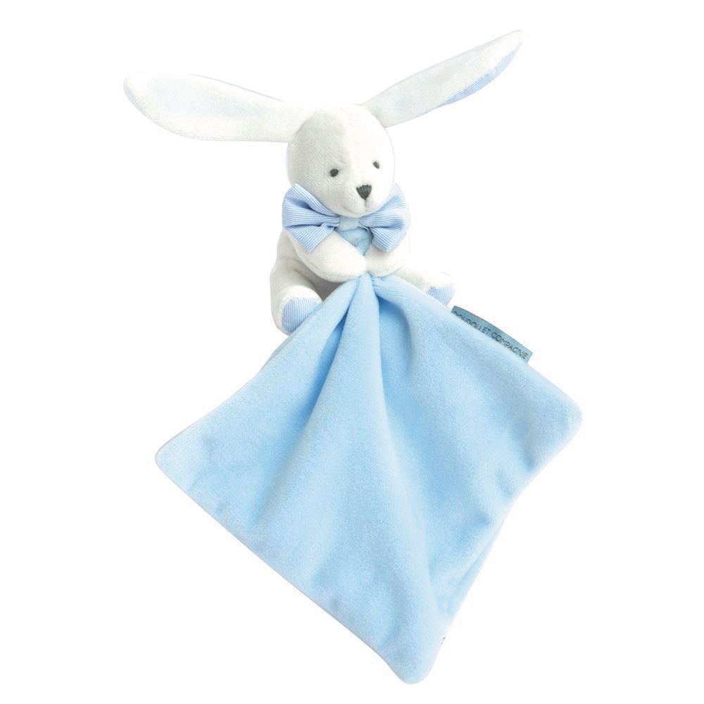 Hase mit Schmusetuch Blau - Doudou