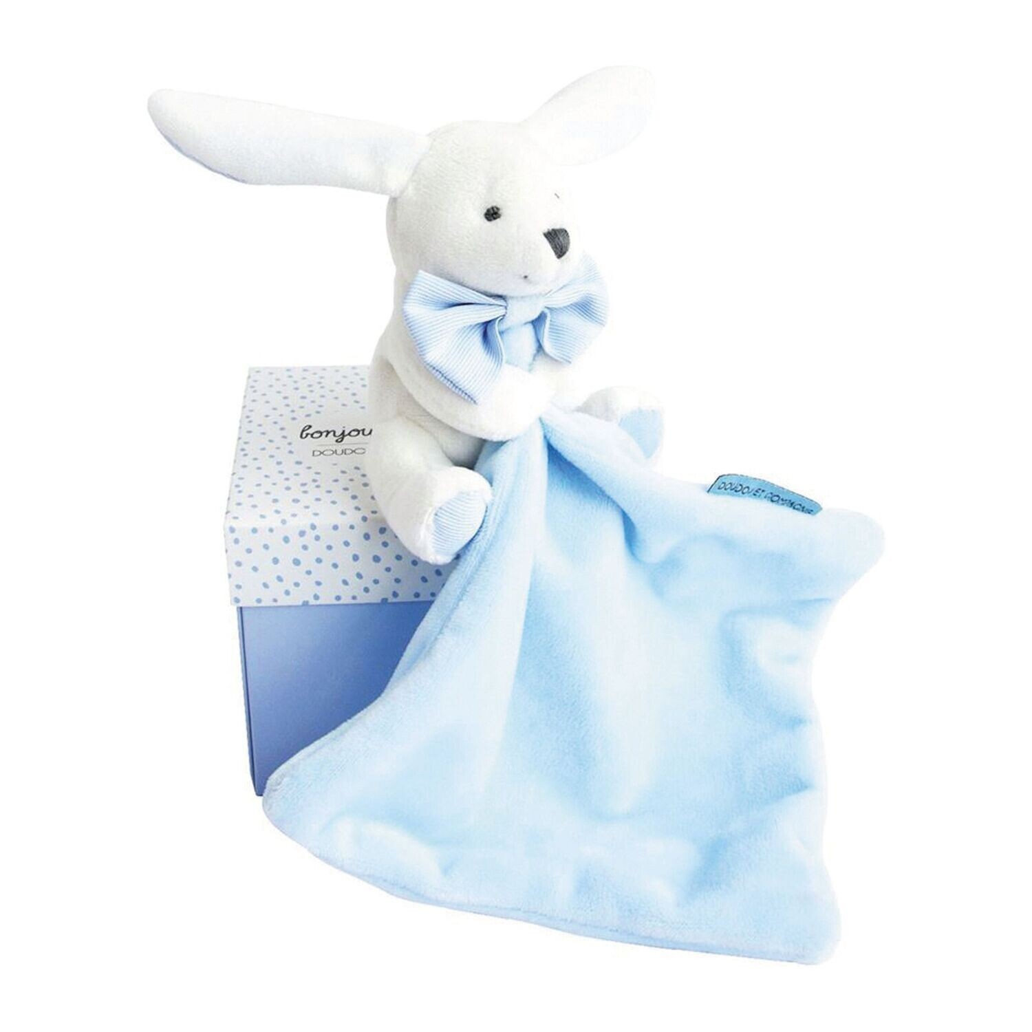 Bunny with cuddle cloth blue - Doudou