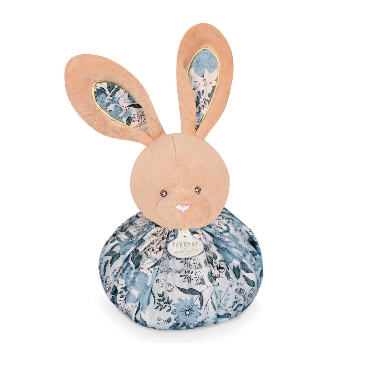 Bunny Ball Cuddle Cloth Blue - Doudou
