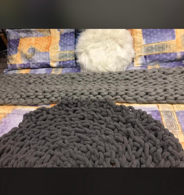 Bella’s Hand/Finger Knitted Throws