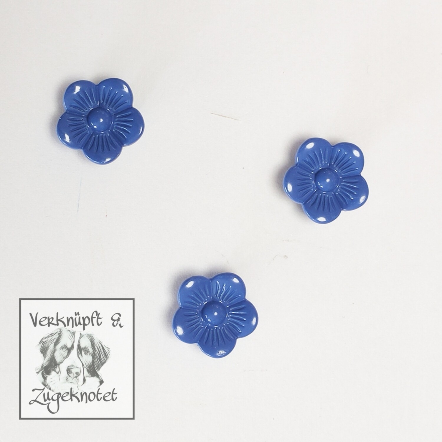 Kirschblüten bunt, Farbe: blau