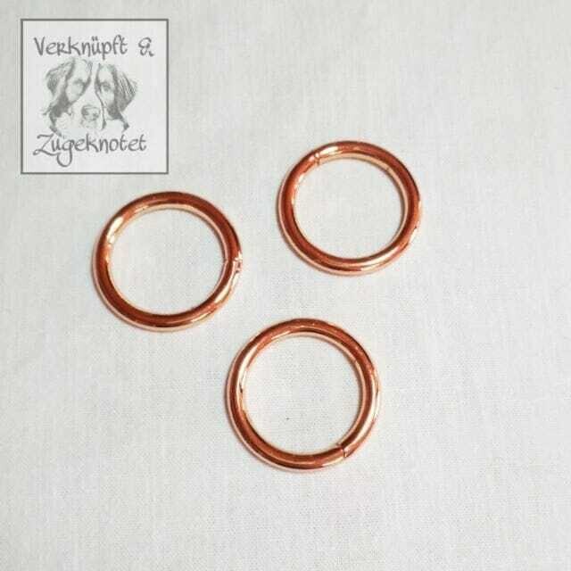 O-Ringe roségold in verschiedenen Größen